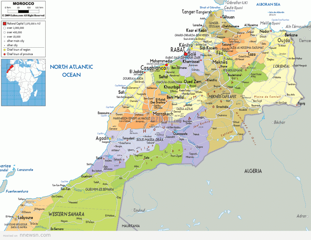 خريطة المغرب السياسية