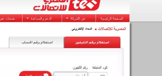 دفع فاتورة التليفون 2014 من المصرية للاتصالات