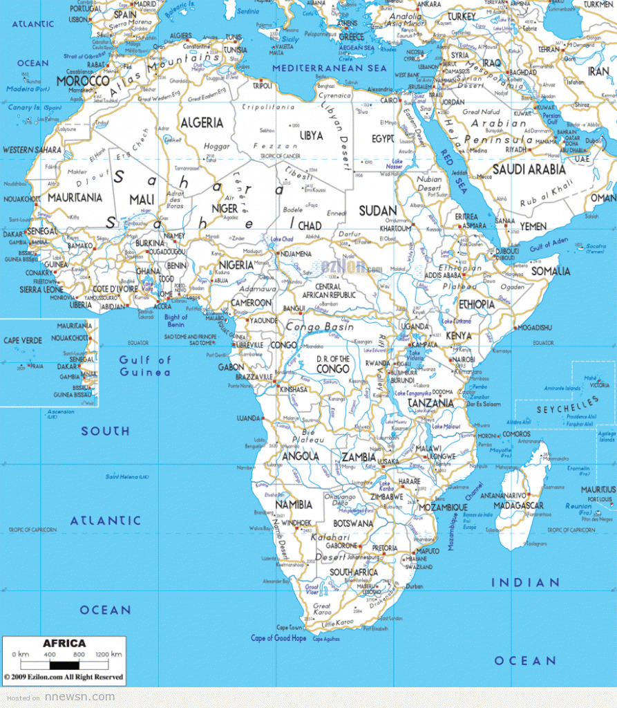 خريطة الطرق بافريقيا