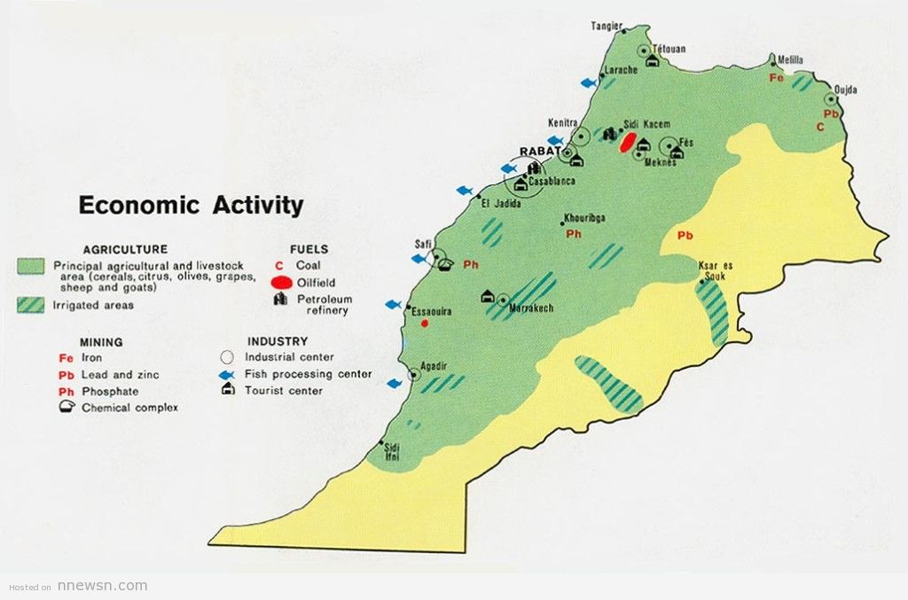 خريطة المغرب الاقتصادية